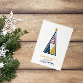 Kinder moderne minimalgeometrische Weihnachten