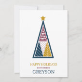 Kinder moderne minimalgeometrische Weihnachten (Vorderseite)