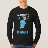 Kinder Mommy's Little Tornado Future Meteorologe M T-Shirt (Vorderseite)