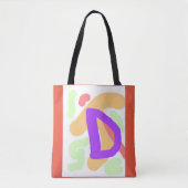KINDER MONOGRAM INITIAL D Orange Tasche (Vorderseite)