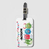 Kinder-Monster-Foto Gepäckanhänger (Vorderseite Vertikal)