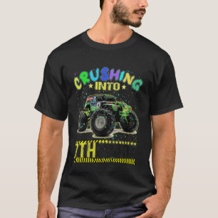 Kinder Monster LKW 7. Klasse Vorbereitung zum Cras T-Shirt