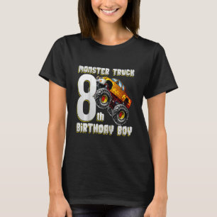 Kinder Monster Lkw 8. Geburtstag 8 Jahre Geburtsta T-Shirt