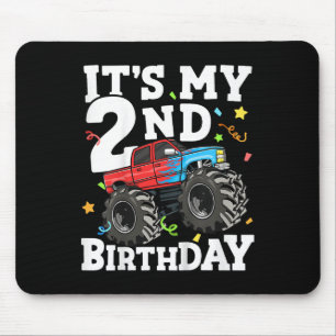 Kinder Monster LKW seinen 2. Geburtstag Junge zwei Mousepad