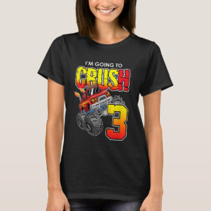 Kinder Monster Truck Geburtstag 3 Jahre alt 3. Geb T-Shirt