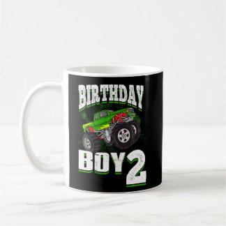 Kinder Monster Truck Geburtstag Junge ist 2 Kinder Kaffeetasse