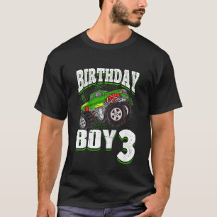 Kinder Monster Truck Geburtstag Junge ist 3 Kinder T-Shirt
