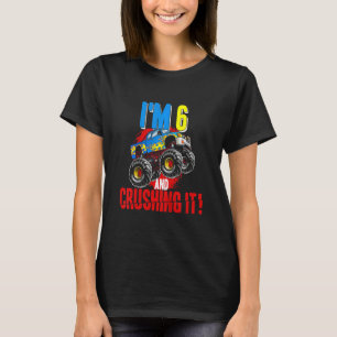 Kinder Monster Truck Geburtstag werde ich zerquets T-Shirt