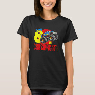 Kinder Monster Truck Geburtstag werde ich zerquets T-Shirt