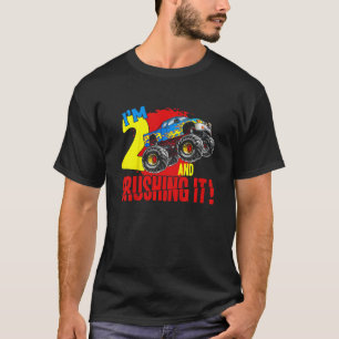 Kinder Monster Truck Geburtstag werde ich zerquets T-Shirt
