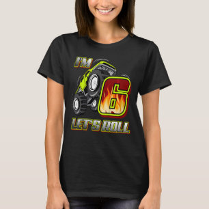 Kinder Monster Trucks 6. Geburtstag Ich bin 6 Mal T-Shirt