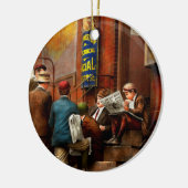 Kinder - Morgen 1910 treffend Keramikornament (Links)