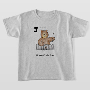 Kinder-Morsealphabet! Buchstabe "J" T-Shirt