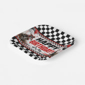 Kinder-Motocross-Rennen-Geburtstagsfeier-Papiertel Pappteller (Gewinkelt)
