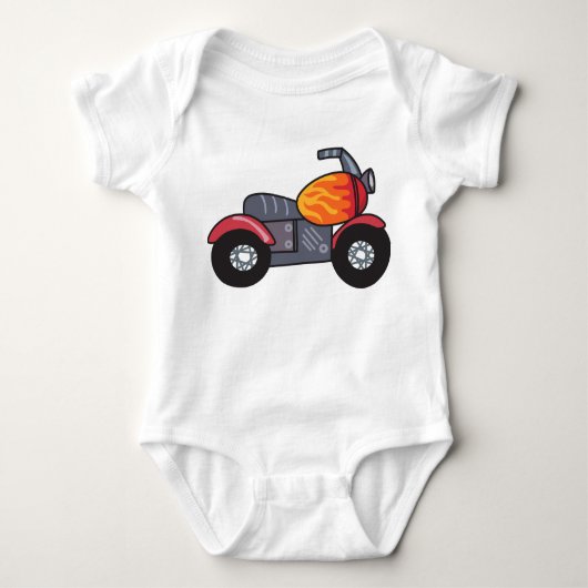 Kinder-Motorrad Baby Strampler (Vorderseite)