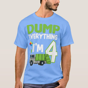 Kinder Müllwagen 4. Geburtstag Junge, Recycelnd Tr T-Shirt