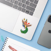Kinder-Murugan-Aufkleber Aufkleber (Laptop mit iPhone)