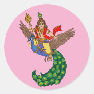 Kinder-Murugan-Aufkleber Runder Aufkleber