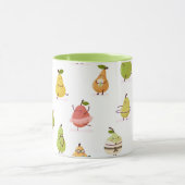 Kinder-Muster aus lustigen Birnen Tasse (Zentrum)