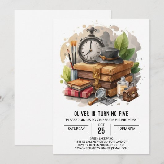 Kinder nach eigenem Ermessen Einladung (Vorne/Hinten)