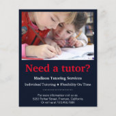 Kinder Nachhilfe Flyer (Rückseite)