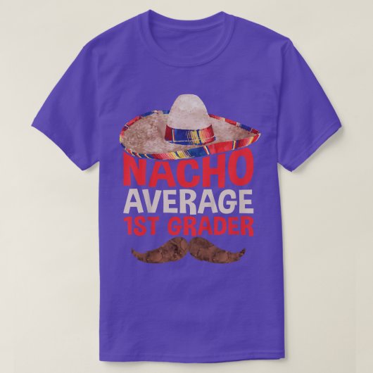 Kinder Nacho durchschnittlich 1. Klasse T-Shirt (Design vorne)