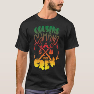 Kinder Nacht Outdoor Camping Cousin Crew Happy Bar T-Shirt