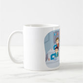 Kinder nähen Klasse Spaß beim Crafting und Lernen Kaffeetasse (Links)