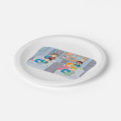 Kinder nähen Klasse Spaß beim Crafting und Lernen Pappteller (Schrägansicht)