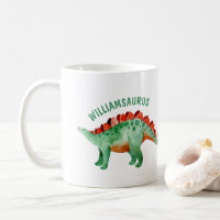 Kinder Name Funny Watercolor Dinosaurier