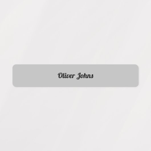 Kinder Name Label Schule Grau Schwarz Custom Etiketten (Design 1)