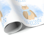 Kinder Name Liebe von Santa Niedlich Owl Geschenkpapier (Rolleneckpunkt)