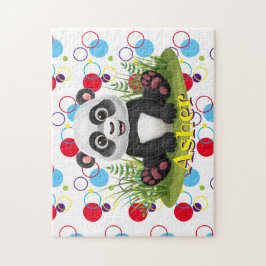 Kinder Name Panda Puzzle Learning Activity