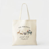 Kinder Name Party Tier | Birthday Favor Tragetasche (Vorne)