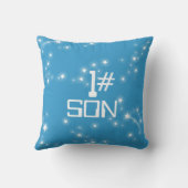 Kinder nennen Raketenraumforscherin blau Elijah Ki Kissen (Rückseite)