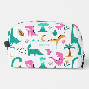 Kinder nennen Rucksack Dinausback to School