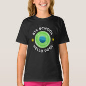 Kinder Neon Lime Green Pool Spaß Sommerzeit T-Shirt (Vorderseite)
