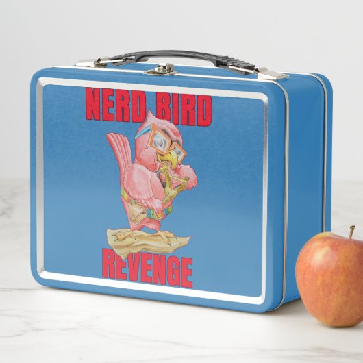 Kinder Nerd Vogel Metall Brotdose (Beispiel)
