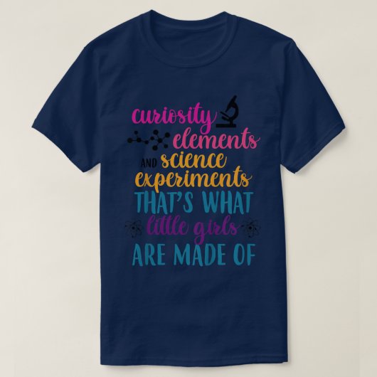 Kinder Neugier Elements & Science Experiments Baby T-Shirt (Design vorne)
