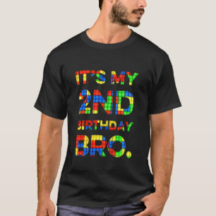 Kinder Niedlich 2. Geburtstag 2 Jahre Altes Gebäud T-Shirt