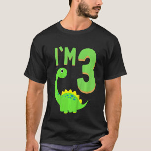 Kinder Niedlich 3 Geburtstag für einen Jungen mit  T-Shirt