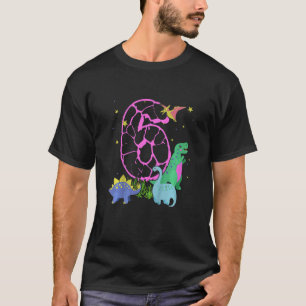 Kinder Niedlich 6 Jahre alte Rock Dinosaurier feie T-Shirt