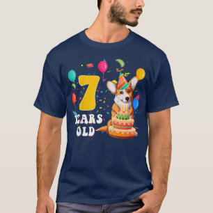 Kinder Niedlich 7 Jahre alter Corgi Hund mehr als T-Shirt