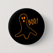 Kinder Niedlich Beängstigende BooHalloween Ghost B Button (Vorderseite)
