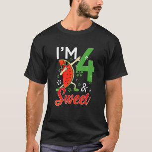 Kinder Niedlich bin ich 4 Jahre alt & süß und trin T-Shirt