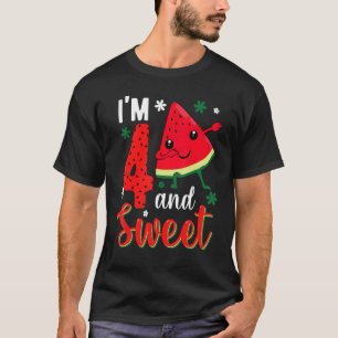 Kinder Niedlich bin ich 4 Jahre alt Süße Kletterst T-Shirt