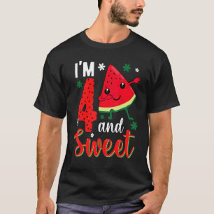 Kinder Niedlich bin ich 4 Jahre alt Süße Kletterst T-Shirt