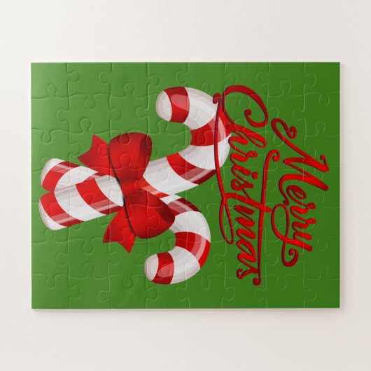 Kinder Niedlich Candy Cane Puzzle (Horizontal)