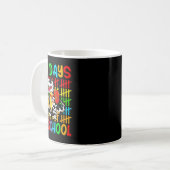 Kinder Niedlich Dinosaurier glücklich 100. Tag der Kaffeetasse (Vorderseite Links)