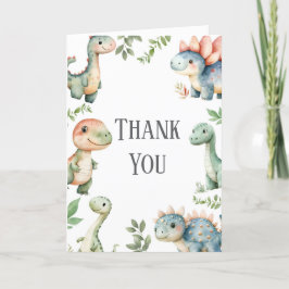 Kinder Niedlich Dinosaurier Thema Geburtstag Danke